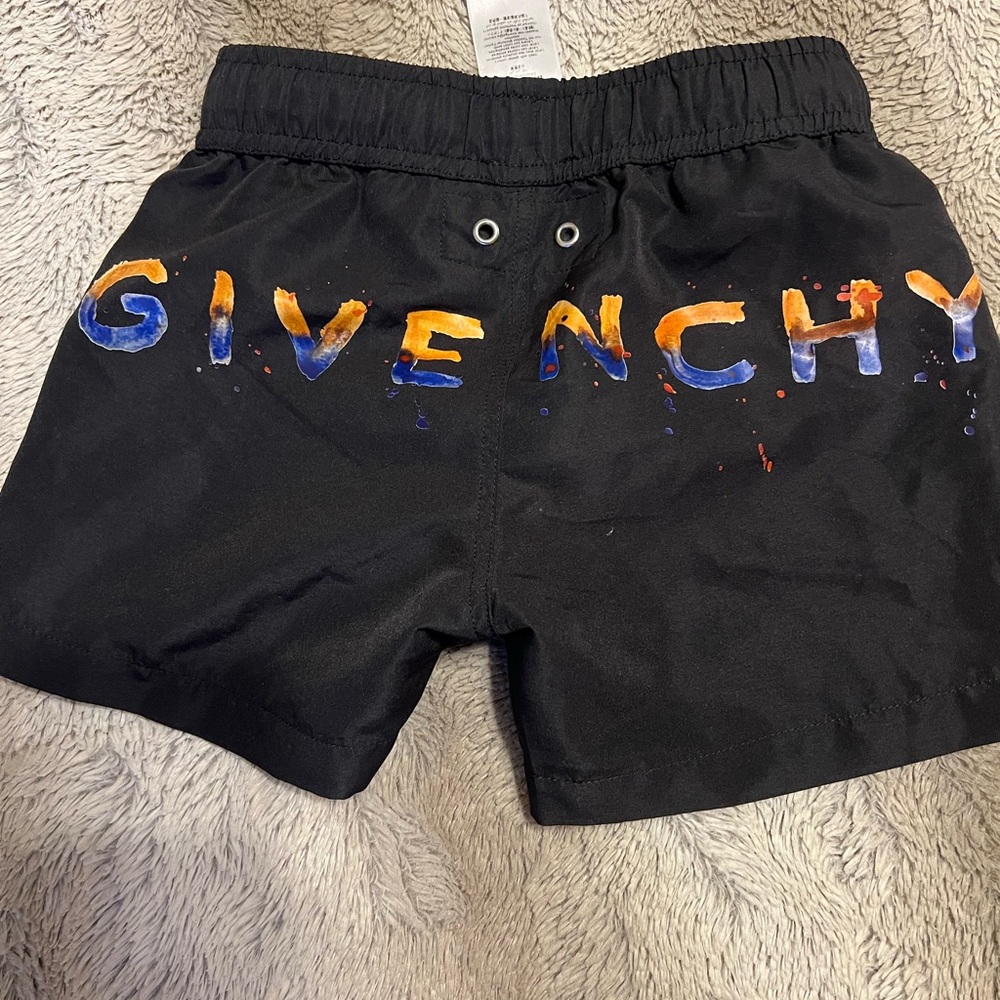 Toddler Boy Givency swim trunks!